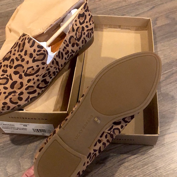 NEW Lucky Brand Leopard Loafers - Picture 2 of 3
